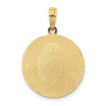 14K Circle Engraveable Center Charm - Image 3