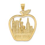14K NEW YORK Apple with New York Skyline and Statue of Liberty Charm