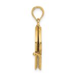 14K Enameled 3-D Moveable MY LOVE STORY Book Pendant - Image 2