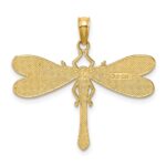 14K Multi-Color Enamel Dragonfly Charm - Image 4