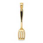 14K 3-D Black Enameled Spatula Charm