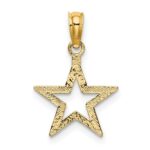 14K Cut-out Star Charm - Image 3