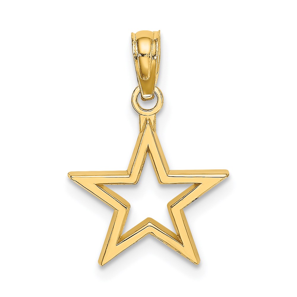 K7141.jpg 14K Cut-out Star Charm - Image 1
