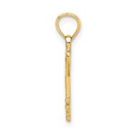 14K 3D Key with Heart Pendant - Image 2