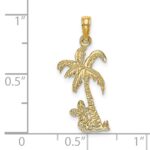 14K Palm Tree with Cactus Charm - Image 3