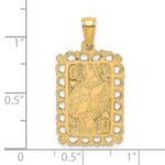 14K Queen of Hearts Playing Card Charm - Image 3