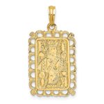 14K King of Spades Playing Card Charm