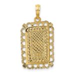 14K Ace of Hearts Playing Card Charm - Image 4