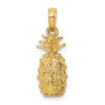 14K 3-D Pineapple Charm