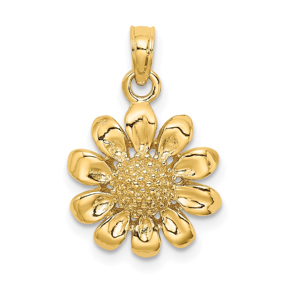 K7215.jpg 14k Sunflower Charm - Image 1