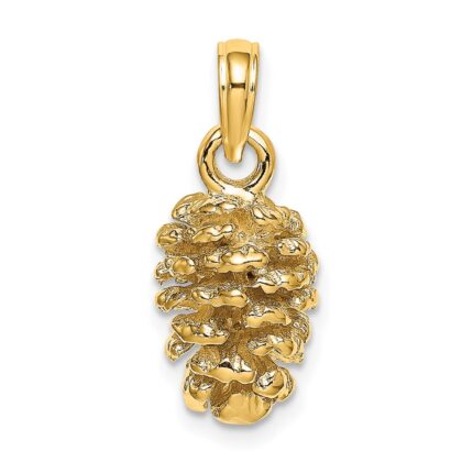 14K 3-D Pinecone Charm