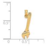 14K 3-D Adjustable Wrench Charm - Image 3