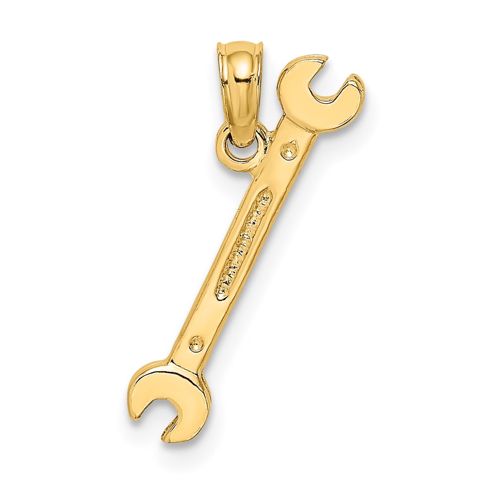 K7222.jpg 14K 3-D Double Open-Ended Wrench Charm - Image 1