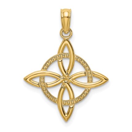 14k Small Celtic Eternity Knot Charm