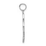 14k White Gold Small Celtic Eternity Knot Charm - Image 2