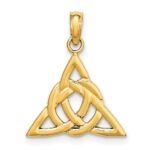 14k Small Celtic Trinity Knot Charm