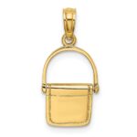 14K 3-D Polished Satchel Purse with Moveable Handle Charm - Image 4