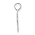 14K White Gold  Double Feet Hang Ten Style Charm - Image 2