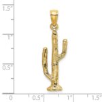 14K 3-D Saguaro Cactus Charm - Image 3