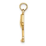14K Wine Glass Charm - Image 2