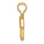 14K 3-D Textured Democratic Donkey Charm - Image 2