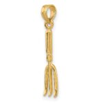 14K 3-D  Fork Garden Tool Charm - Image 5