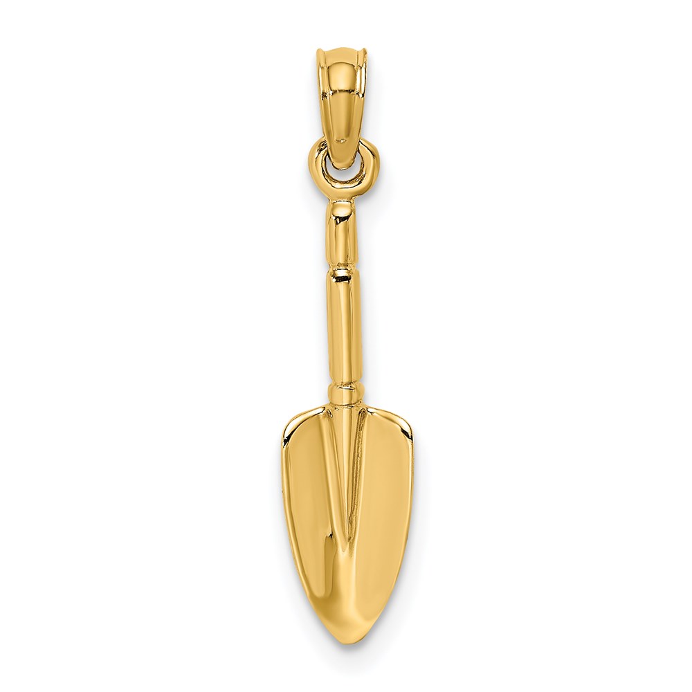 K7320.jpg 14K 3-D Trowel Garden Tool Charm - Image 1