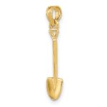14K 3-D Polished Shovel Garden Tool Charm - Image 5
