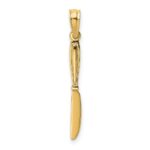 14K 3-D Polished Table Knife Charm