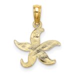 14K Flat Starfish Charm - Image 4