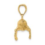 14K 3-D Textured Underside Humpback Whale Charm - Image 2