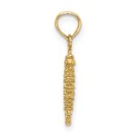 14K 3-D Mini Seahorse Charm - Image 2