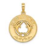 14K SANIBEL with Dolphins Circle Charm