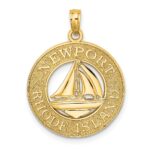 14K NEWPORT RHODE ISLAND with Sailboat Charm