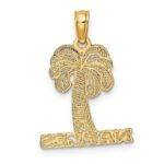 14K NAPLES Palm Tree Charm - Image 4