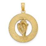 14K BONAIRE Circle with Conch Shell Charm - Image 4