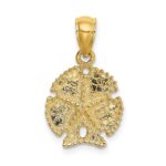 14K Starfish on Sand Dollar Charm