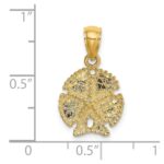 14K Starfish on Sand Dollar Charm - Image 3