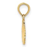 14K Polished and Engraved Shell Charm - Image 2