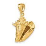 14K 3-D Conch Shell Charm - Image 5