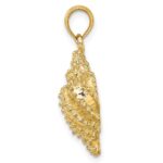 14K Textured Conch Shell Charm - Image 2