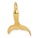 14K 3-D Polished Whale Tail Chain Slide - Image 5