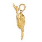 14K Polished Two Dolphins Together Charm - Image 2