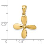 14K 3-D with 4 Blades Propeller Charm - Image 4