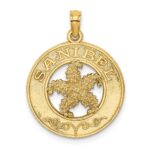 14K SANIBEL with Starfish Circle Charm