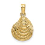 14K Clam Shell Charm