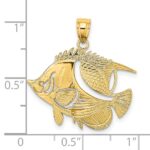 14K Polished Bannerfish Charm - Image 3