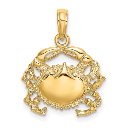 14K Crab Charm