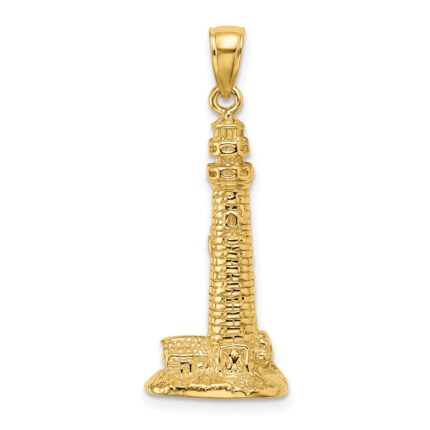 14K 3-D Cape May Lighthouse Charm