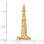 14K 3-D Cape Henlopen Delaware Lighthouse Charm - Image 3